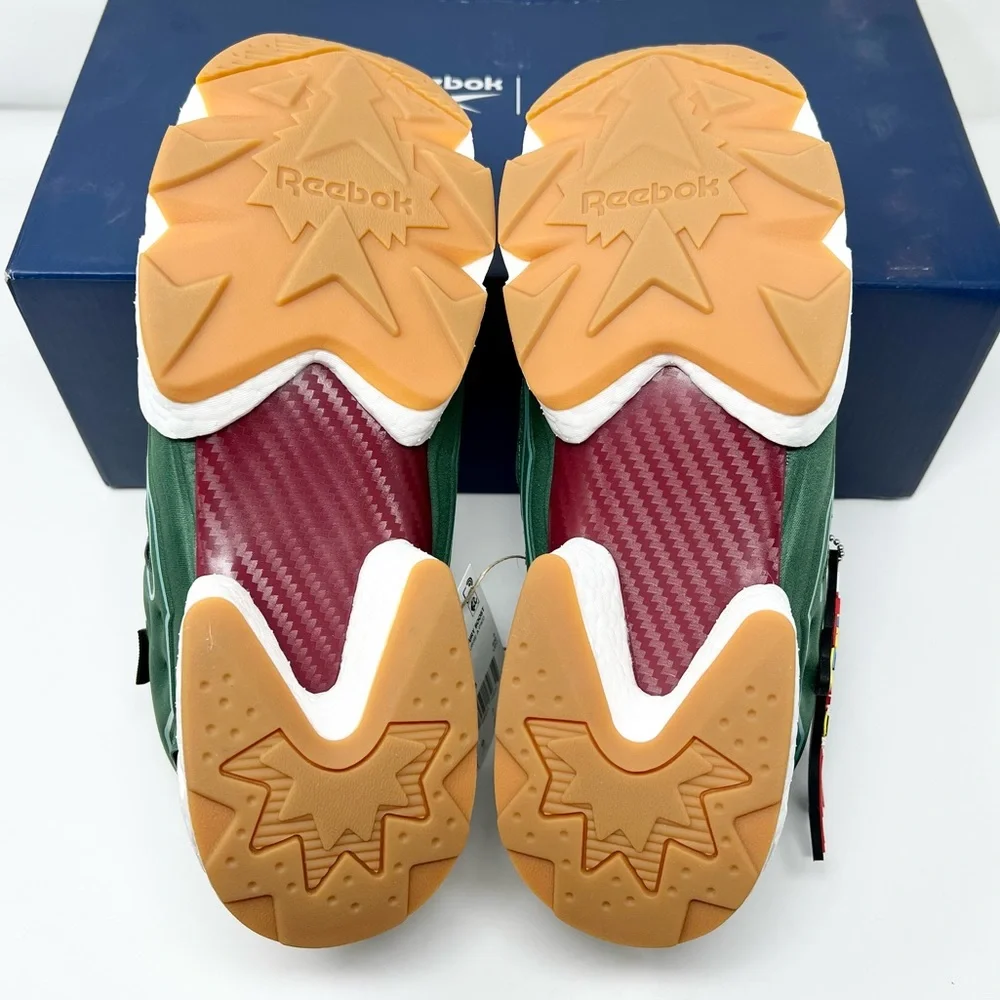 Reebok x adidas x BBC INSTAPUMP FURY BOOST GREEN Low Top Athletic Sneakers - Picture 10 of 15